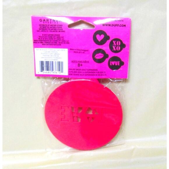 Gartner Cupcake and Cookie Decoration Stencils Love Themed Set of Four Wedding - Picture 2 of 2